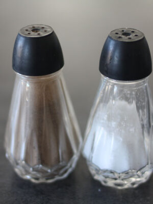 Salt og pebersæt, glas-0